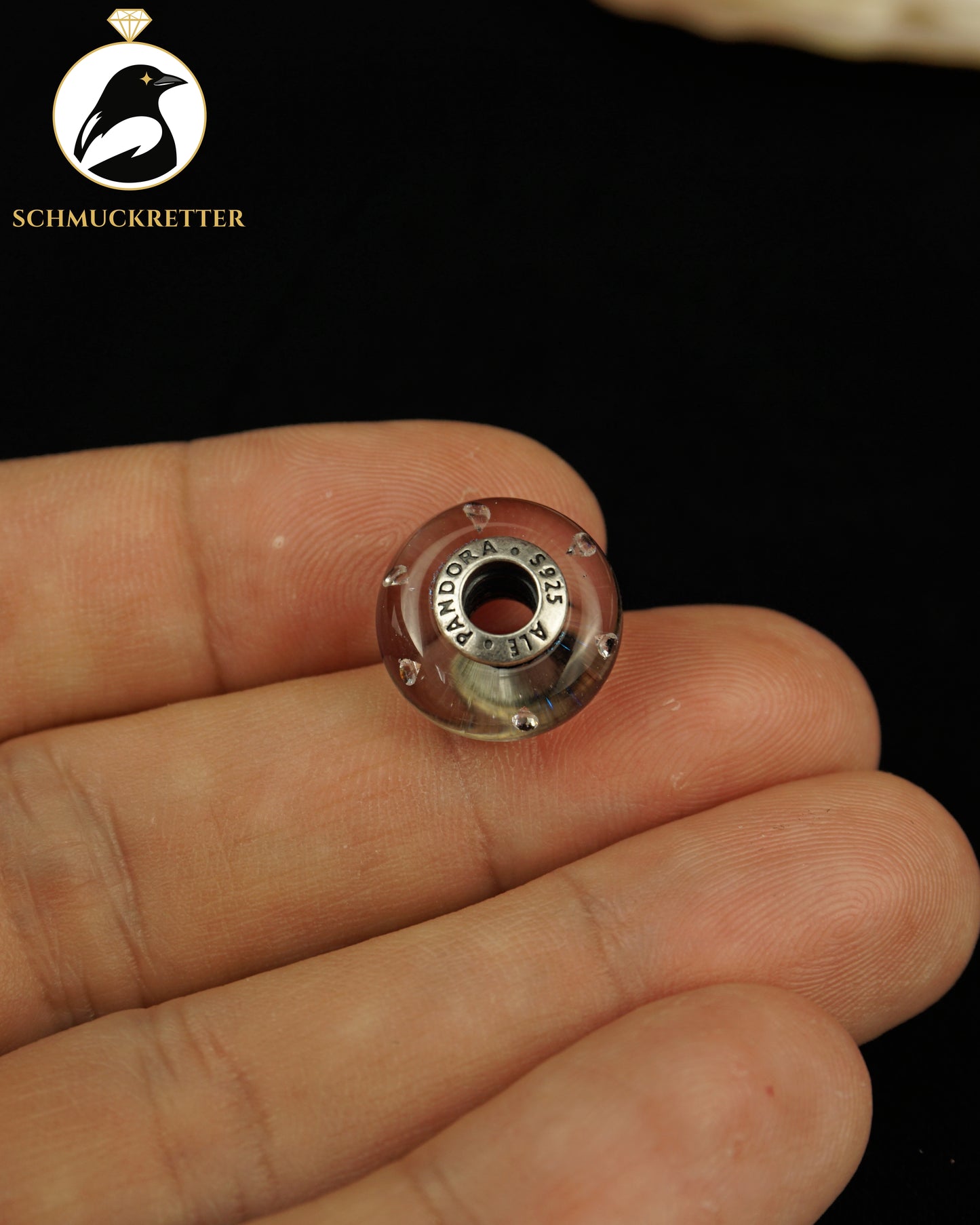Pandora: 925 Silber Muranoglas Charm