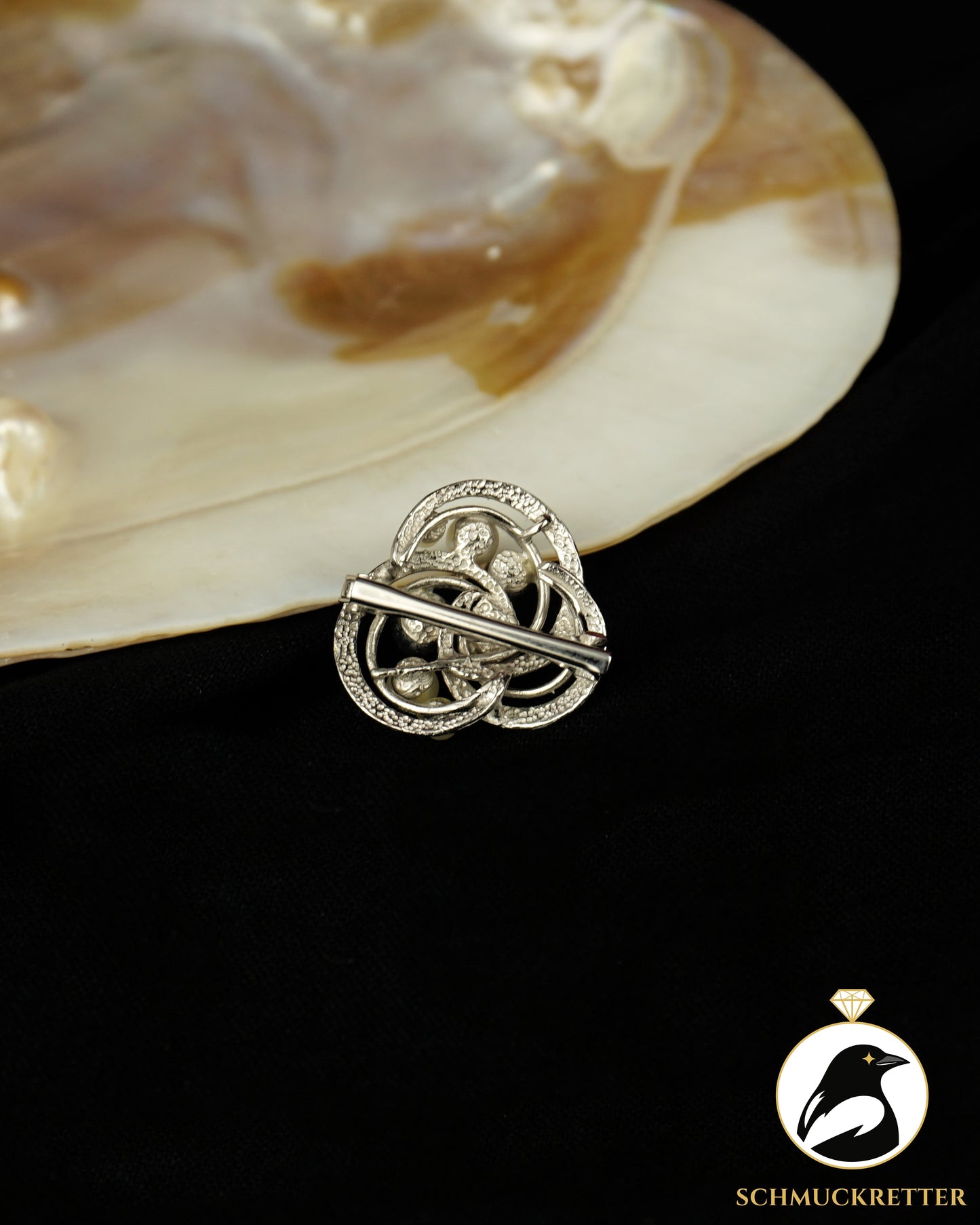 Perlenclip-Anhänger aus 925 Silber