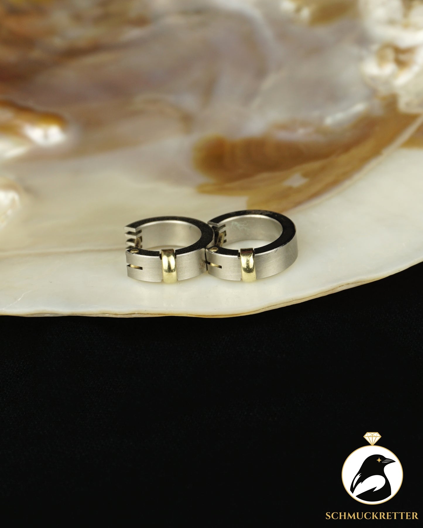 Creolen aus 585 Gold & Edelstahl von Andreas Daub