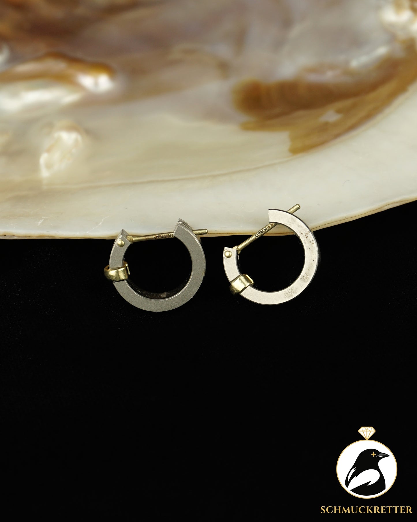 Creolen aus 585 Gold & Edelstahl von Andreas Daub