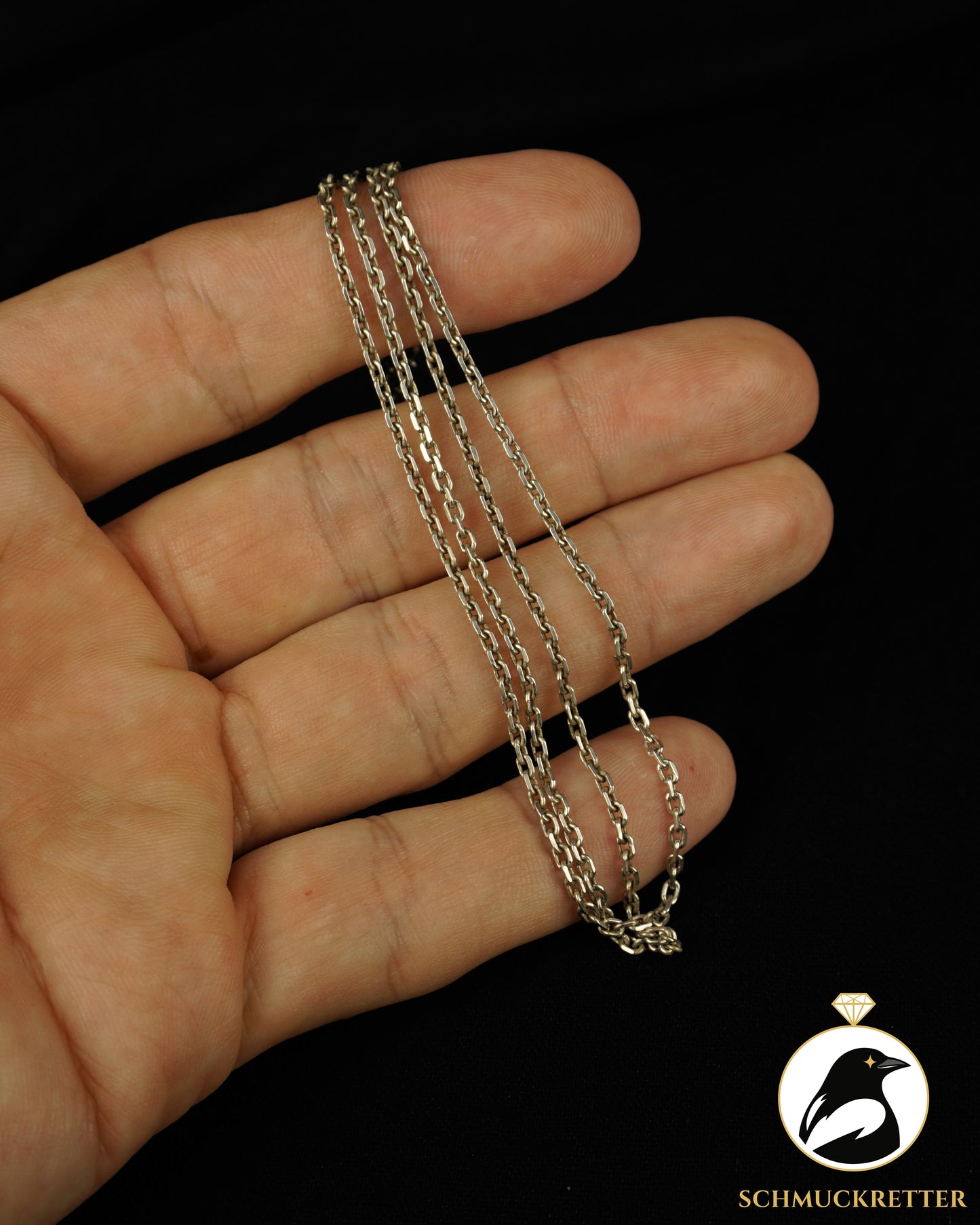 Eckige Ankerkette aus 925 Silber, 52cm (5)