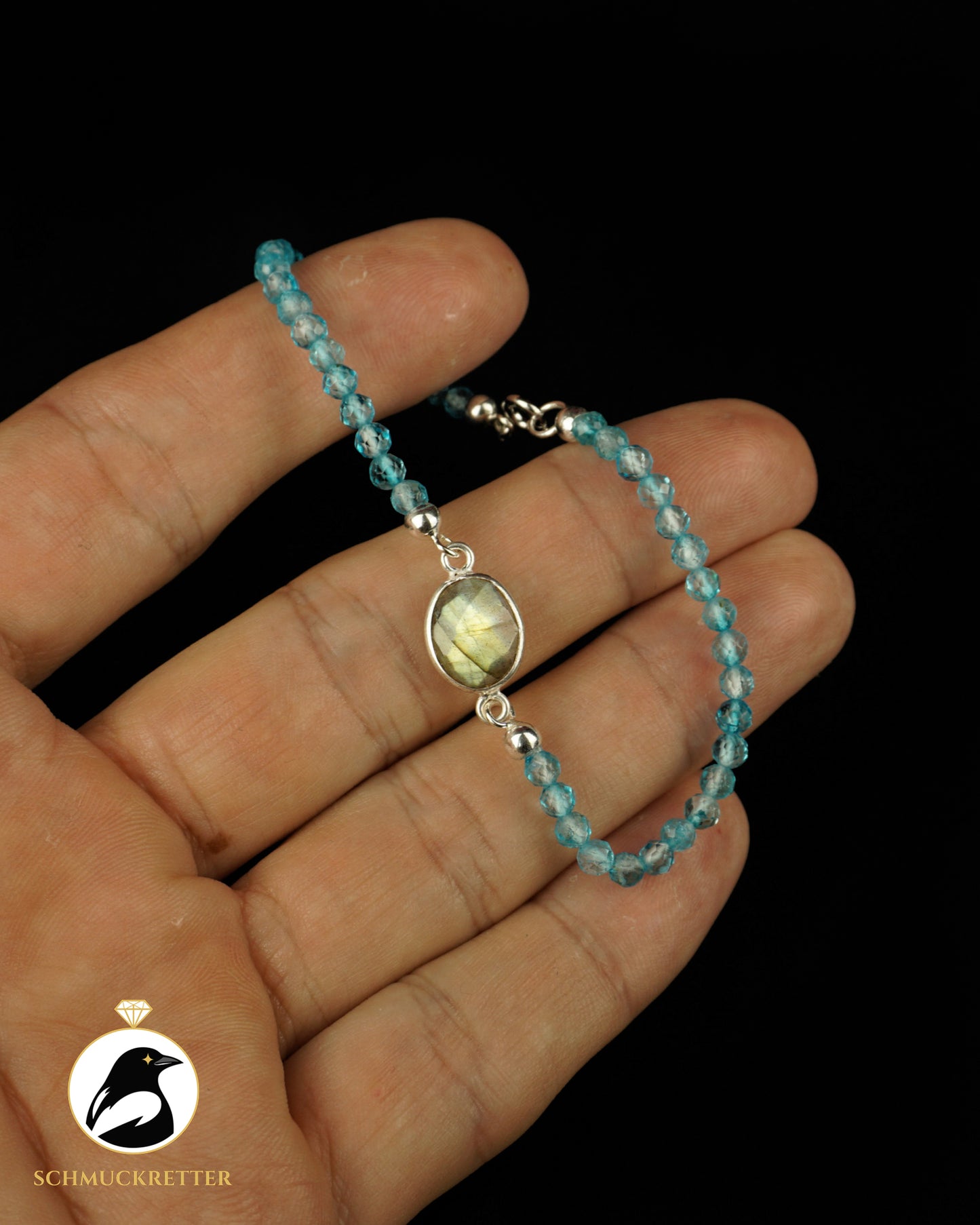 Armband | Blauer Baumwaran | Labradorit & Blautopas