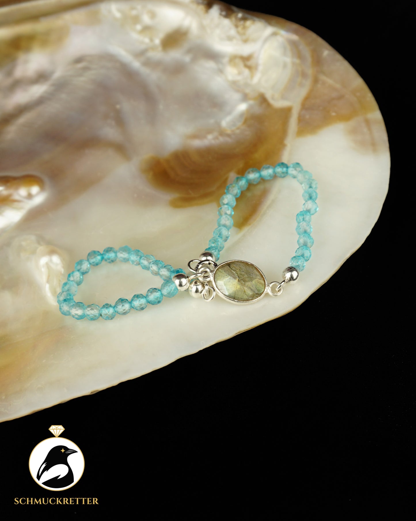 Armband | Blauer Baumwaran | Labradorit & Blautopas