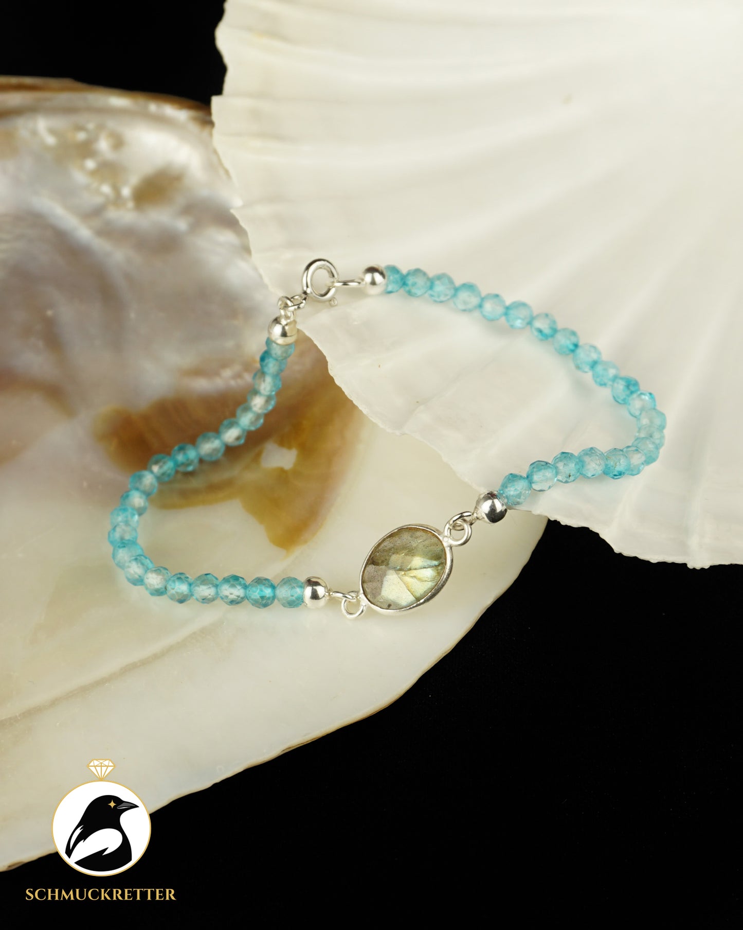 Armband | Blauer Baumwaran | Labradorit & Blautopas