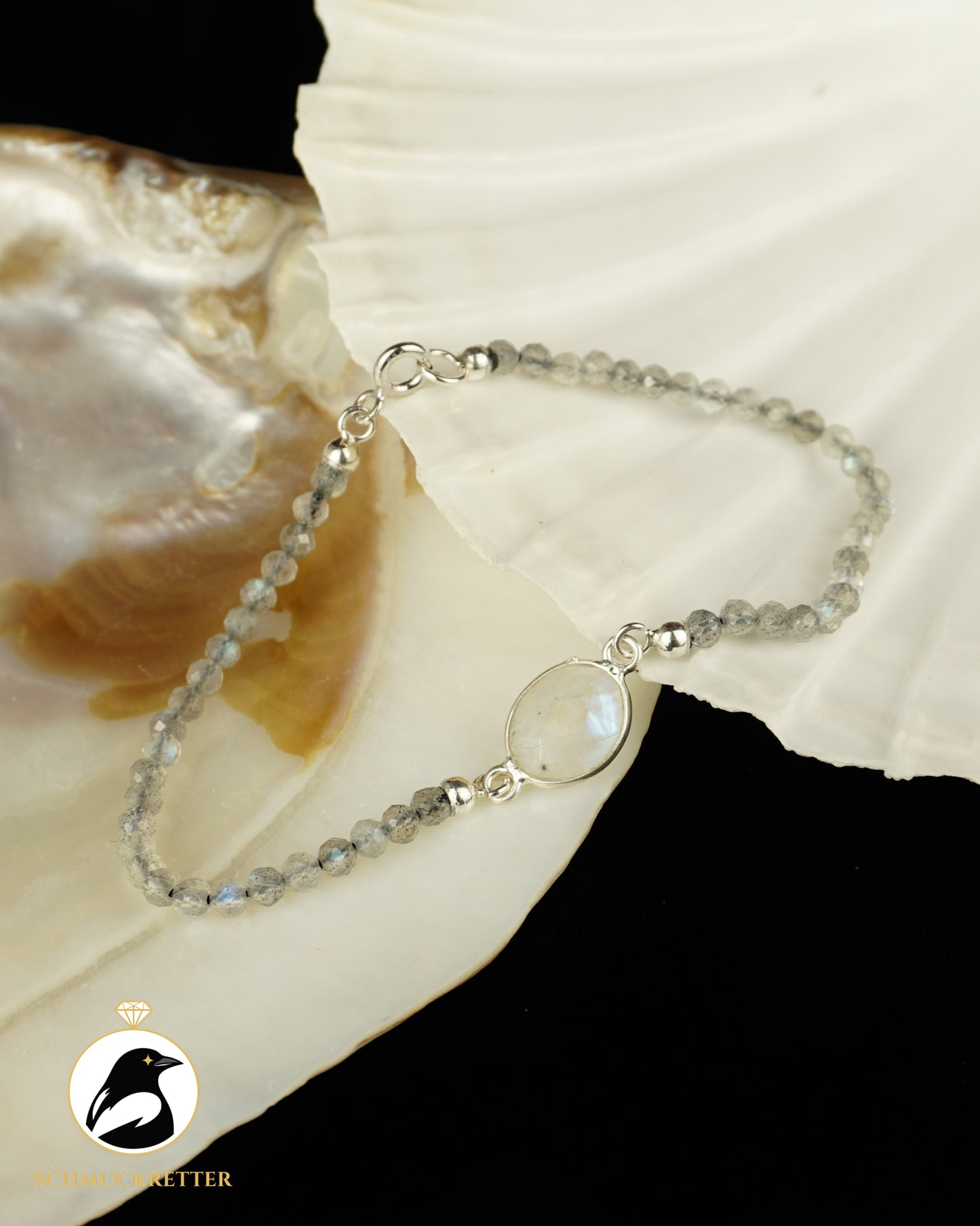 Armband | Mondqualle II | Mondstein & Labradorit