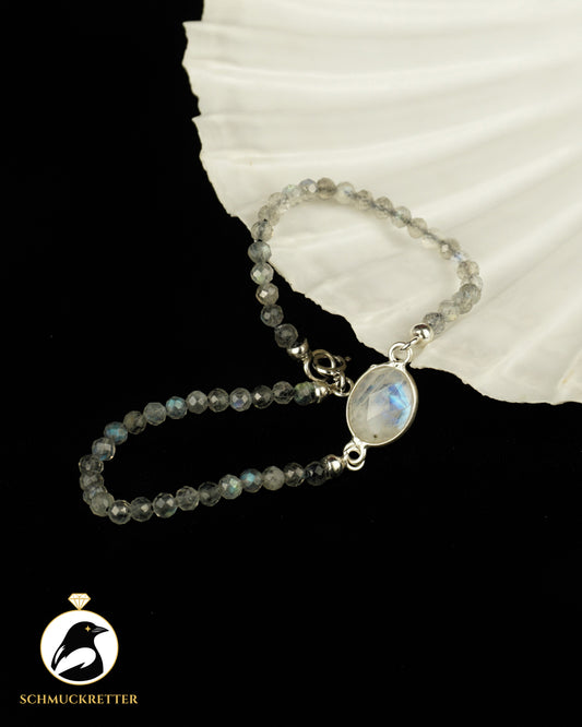 Armband | Mondqualle II | Mondstein & Labradorit