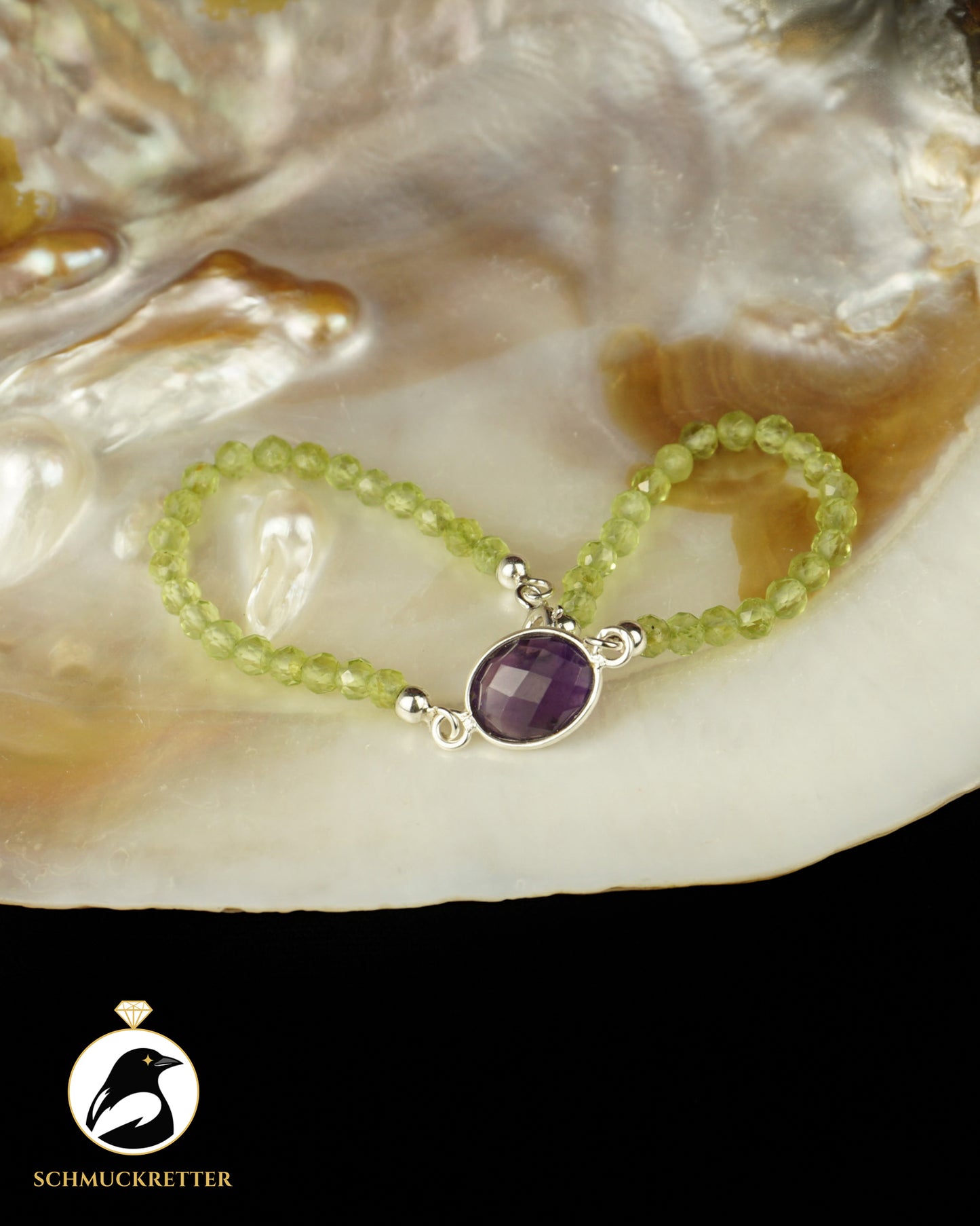 Armband | Violettkronennymphe II | Peridot & Amethyst