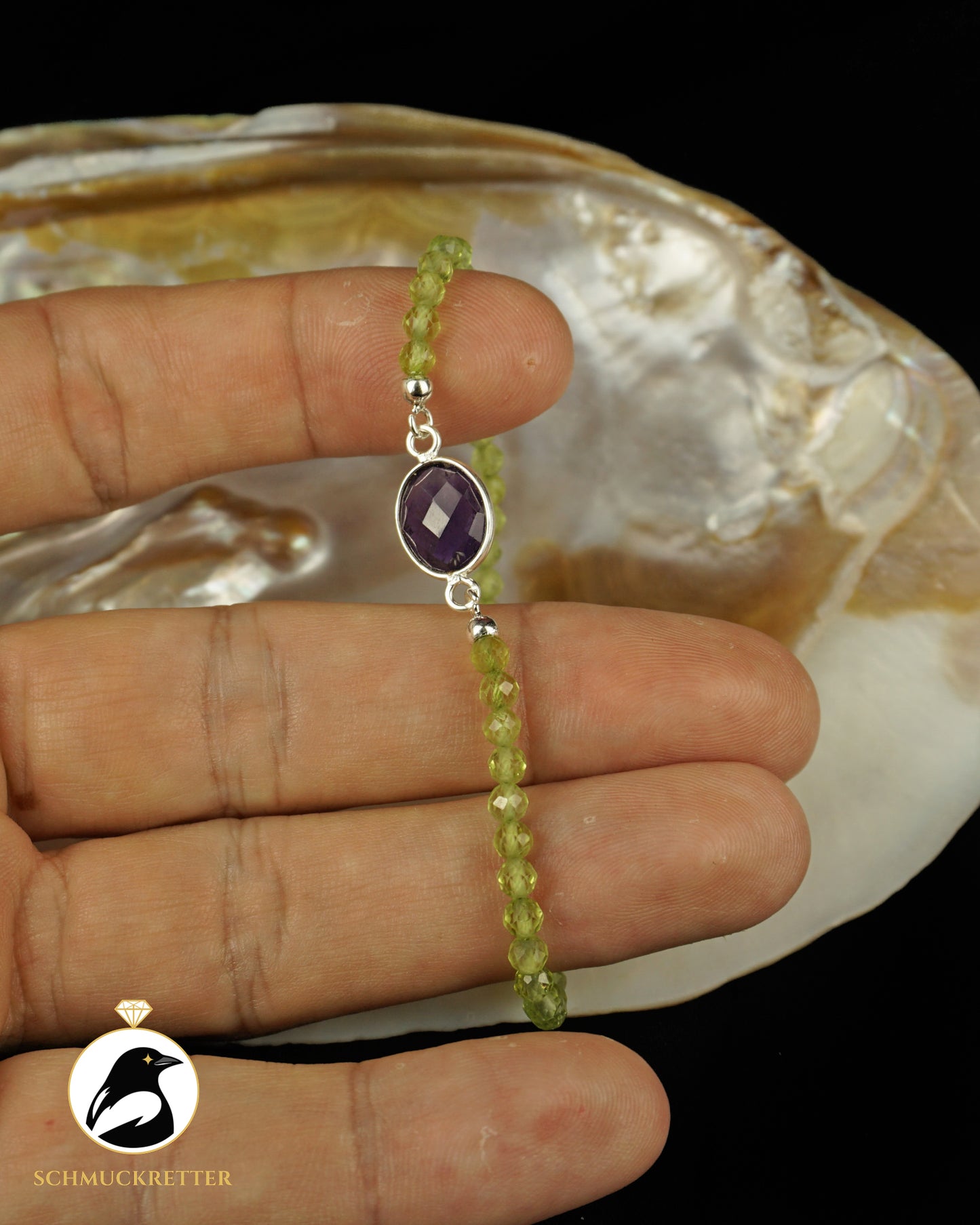 Armband | Violettkronennymphe II | Peridot & Amethyst