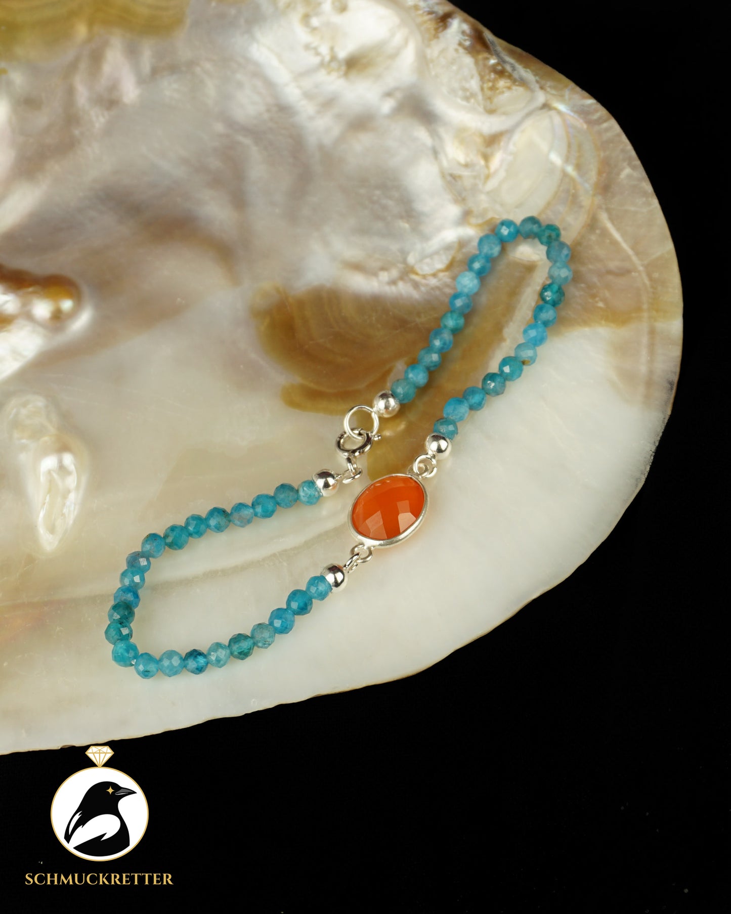 Armband | Eisvogel II | Karneol & Apatit