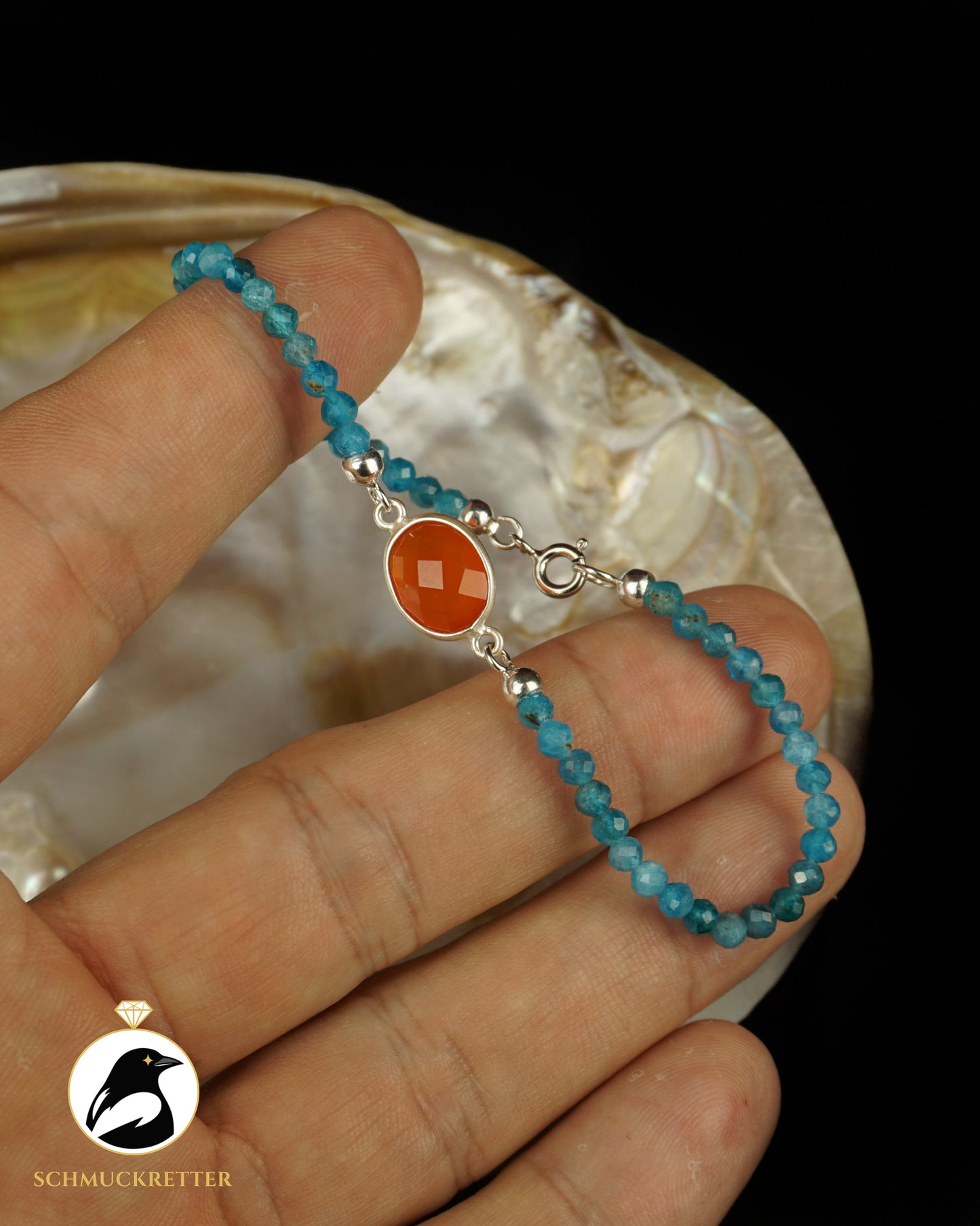Armband | Eisvogel II | Karneol & Apatit