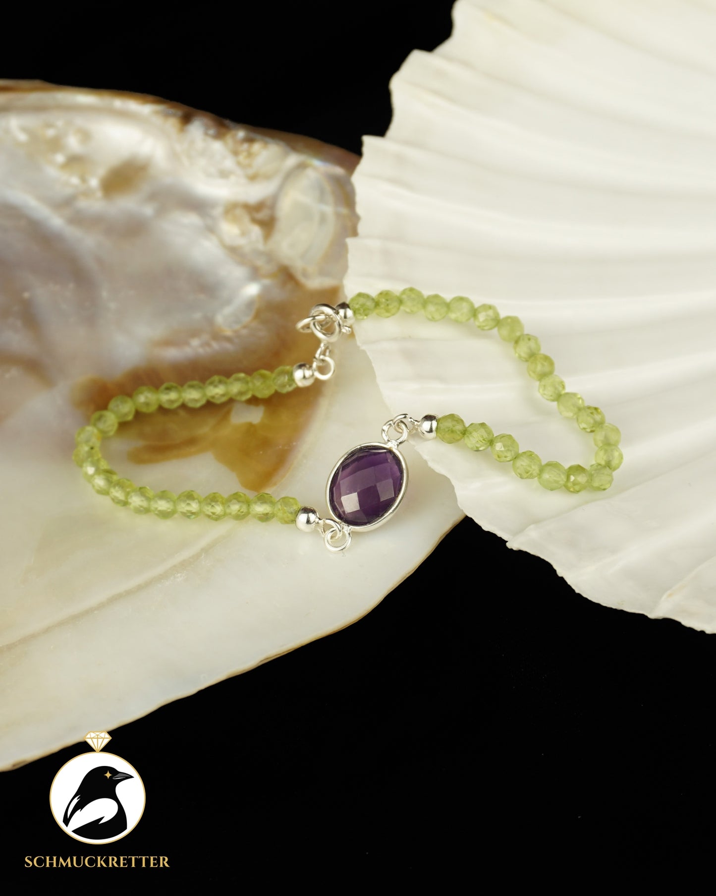 Armband | Violettkronennymphe II | Peridot & Amethyst